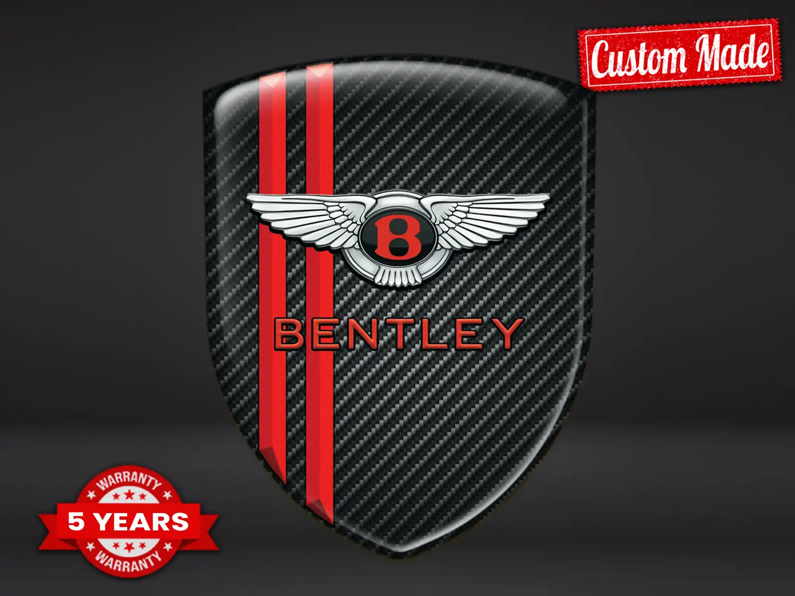 Bentley Banners Parabrisas Máximo Estilo Moderno Pro Resistente